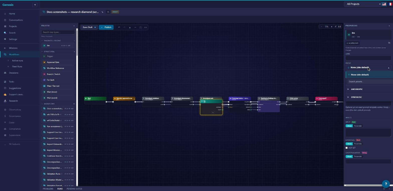 workflow presets